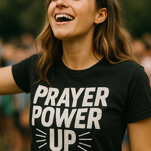 "Prayer Power Up" faith shirts - product photo 7