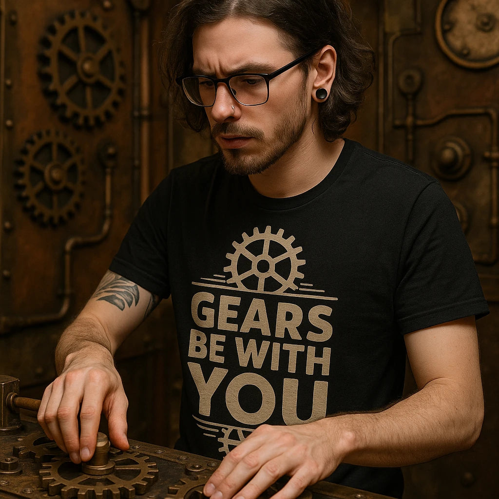 "Gears Be With You" steampunk shirts - product photo 8