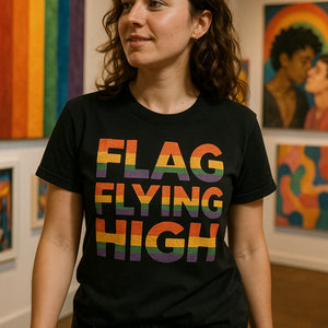"Flag Flying High" lgbtq t shirt - product photo 6
