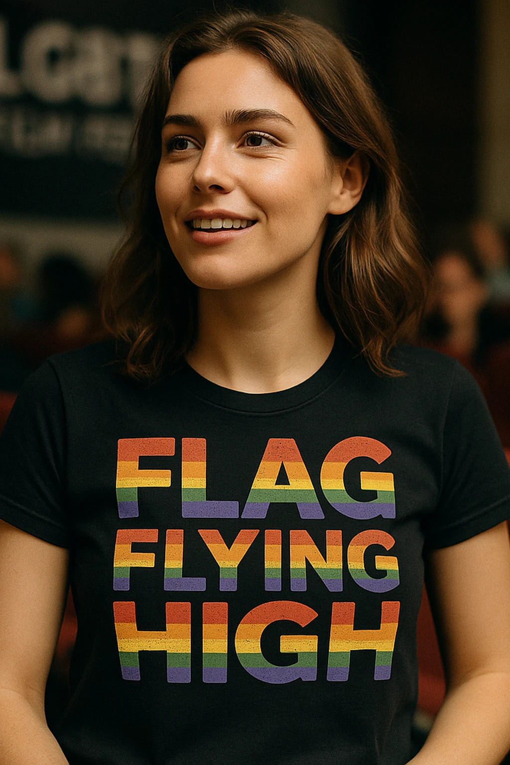 "Flag Flying High" lgbtq t shirt - product photo 7