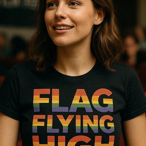 "Flag Flying High" lgbtq t shirt - product photo 7
