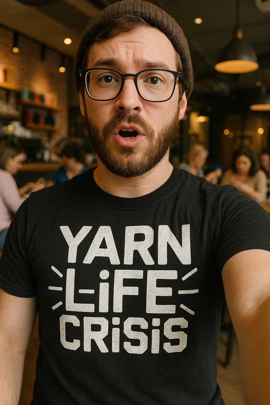 "Yarn Life Crisis" knitting shirts - product photo 7