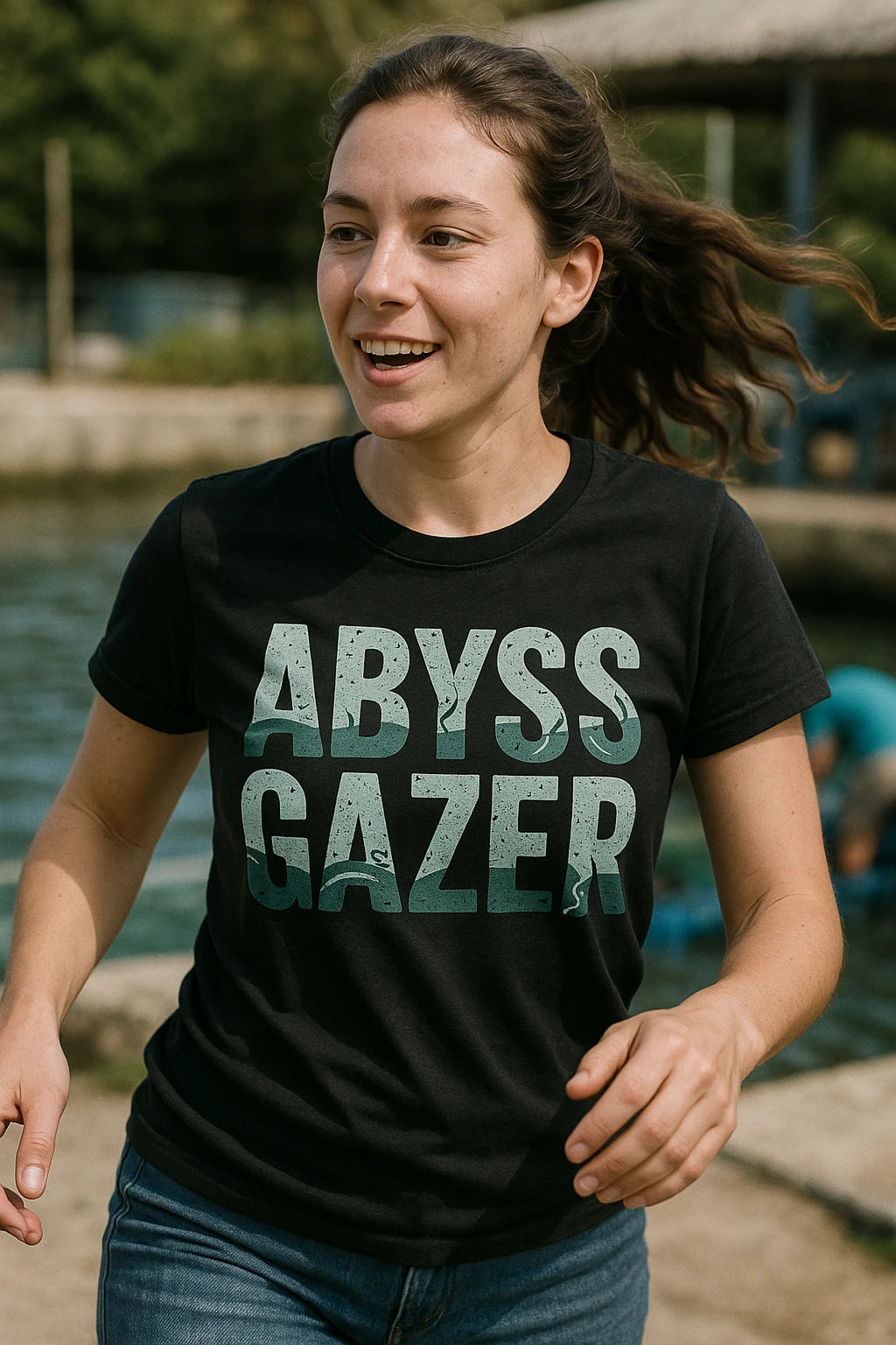 "Abyss Gazer" black marine biology shirts - a birthday gift for marine biology lover