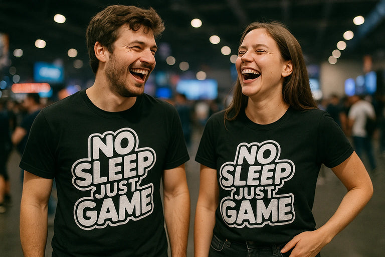 Person wearing the black ai esport t shirt graphic tee - 