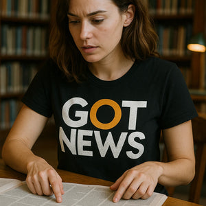 "Got News" black journalist t shirt - a birthday gift for journalist lover