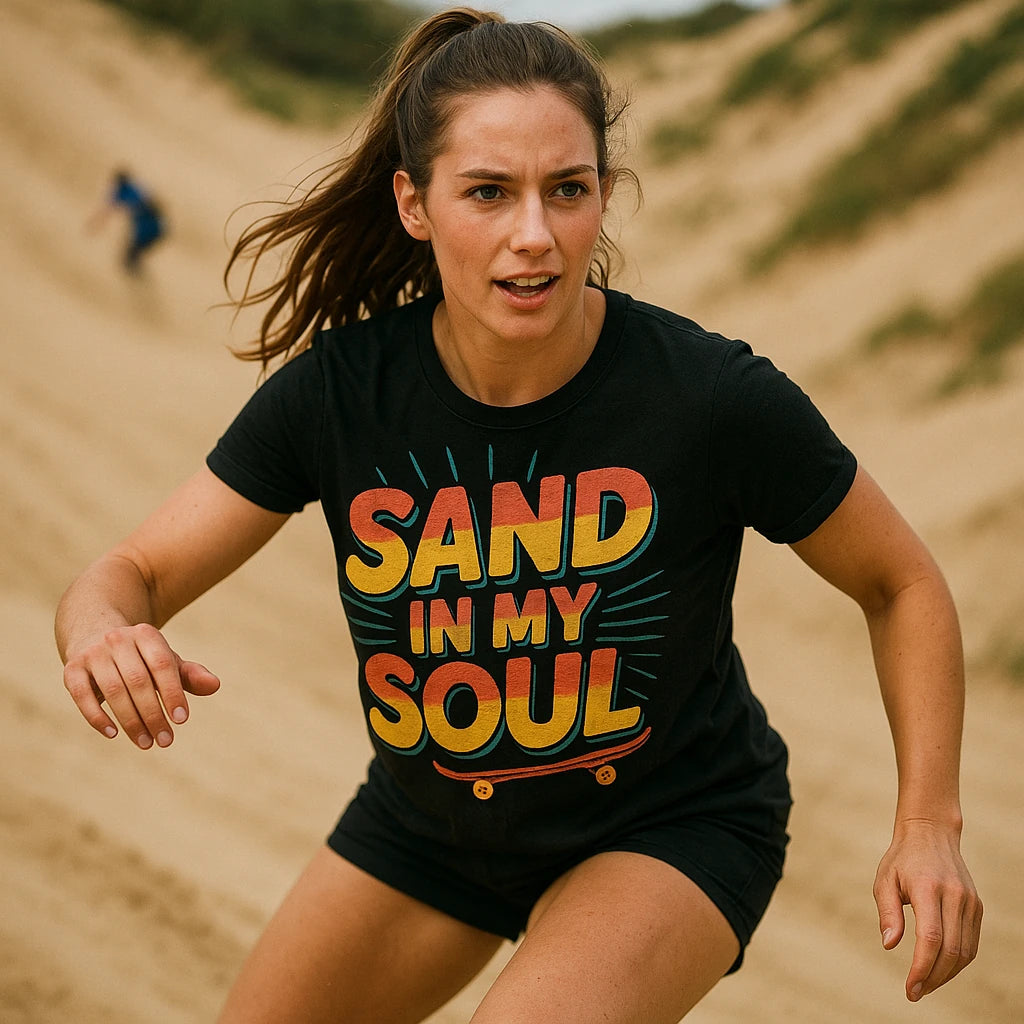 "Sand in My Soul" sandboarding t shirt - product photo 9