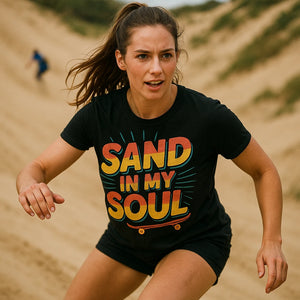 "Sand in My Soul" sandboarding t shirt - product photo 9