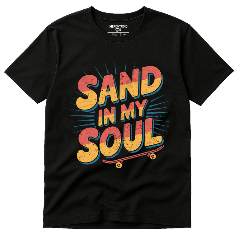 Black Sandboarding T Shirt - 