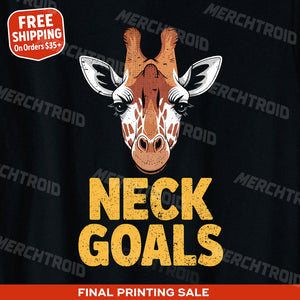 "Neck Goals" giraffe print tee - product photo 10