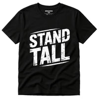 A black T-shirt with the words 