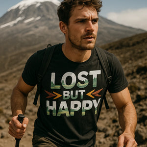 "Lost But Happy" trekking shirts mens - product photo 8