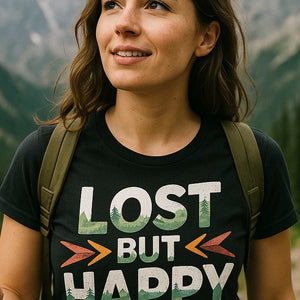 "Lost But Happy" trekking shirts mens - product photo 7