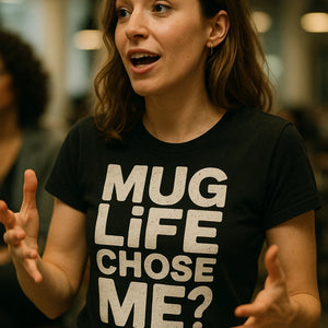 "Mug Life Chose Me" black entrepreneurs t shirt - a birthday gift for entrepreneurs lover