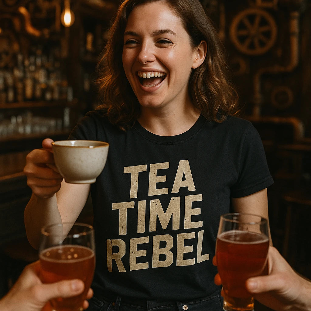 "Tea Time Rebel" steampunk shirts - product photo 8