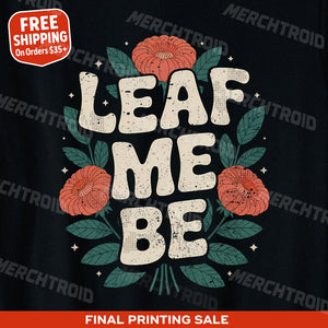 "Leaf Me Be" florist shirts - product photo 9