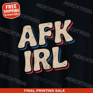 "Afk Irl" esports tshirt design - product photo 9