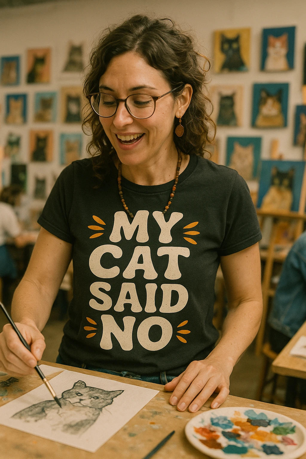 "My Cat Said No" black cat lovers shirts - also a clothes for cat lovers