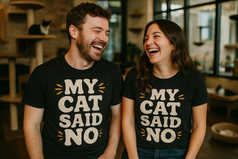 Person wearing the black cat lovers shirts graphic tee - 