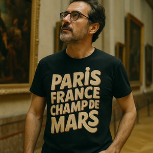 "Paris France Champ De Mars" paris tee shirt - product photo 8