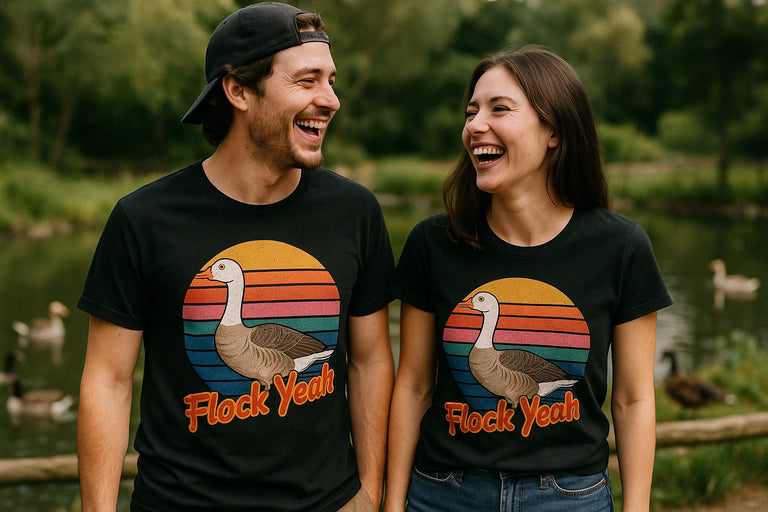 Person wearing the black geese t shirt graphic tee - 