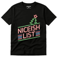 A black T-shirt featuring the phrase 