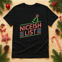 A black t-shirt featuring the words 