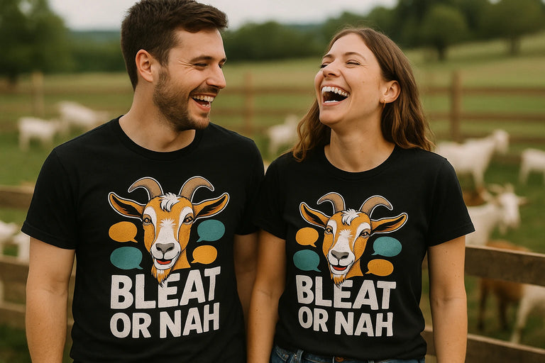 Person wearing the black easily distracted by goats t shirt graphic tee - 