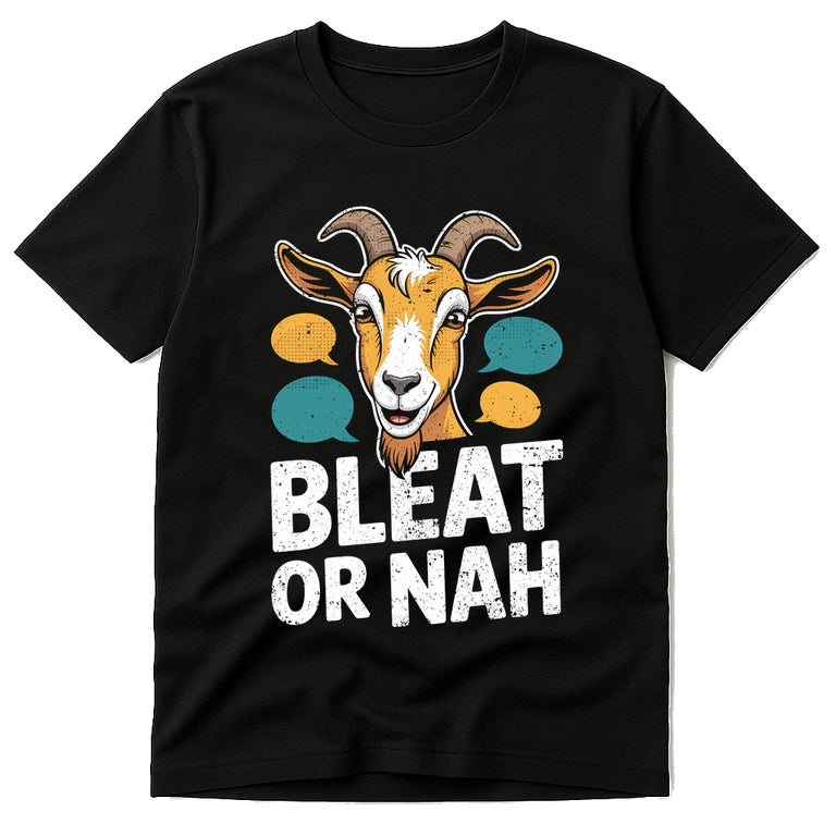 Black Easily Distracted By Goats T Shirt - 