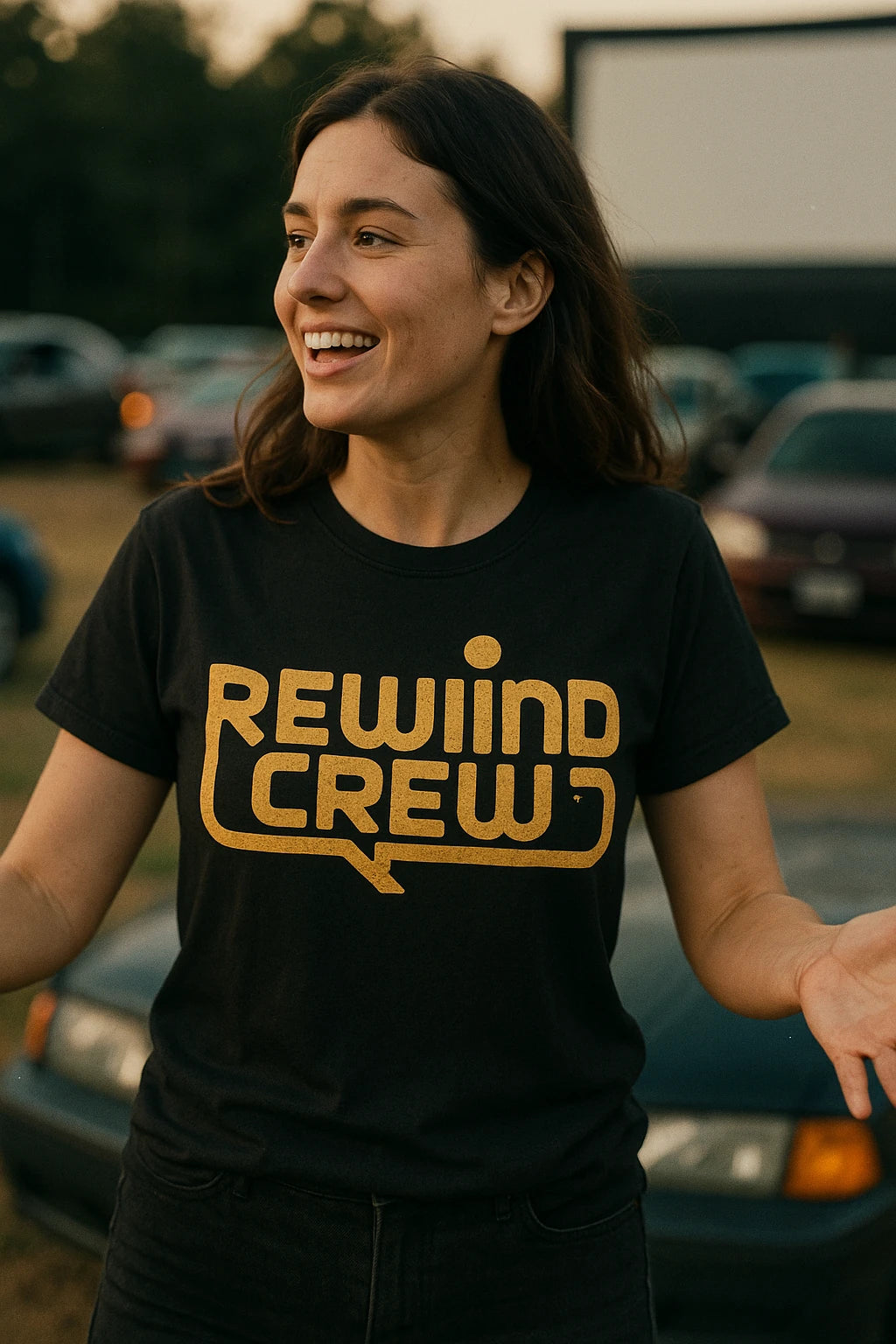 "Rewind Crew" graphic tee - product photo 6
