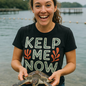 "Kelp Me Now" marine biology shirts - product photo 8