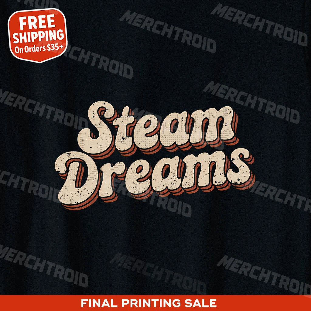 "Steam Dreams" steampunk graphic tee - product photo 9