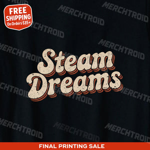 "Steam Dreams" steampunk graphic tee - product photo 9