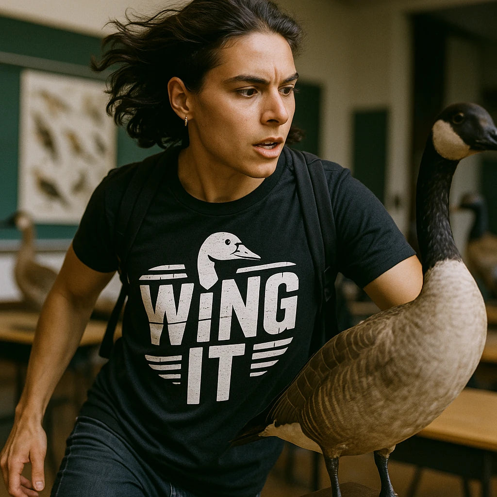 "Wing It" geese t shirt - product photo 8