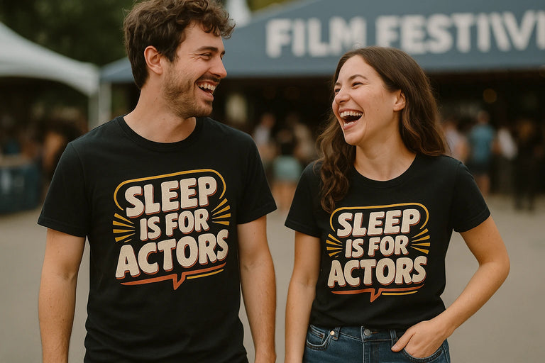 Person wearing the black film director t shirt graphic tee - 