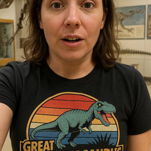 "Great Grandmasaurus" paleontology shirts - product photo 7