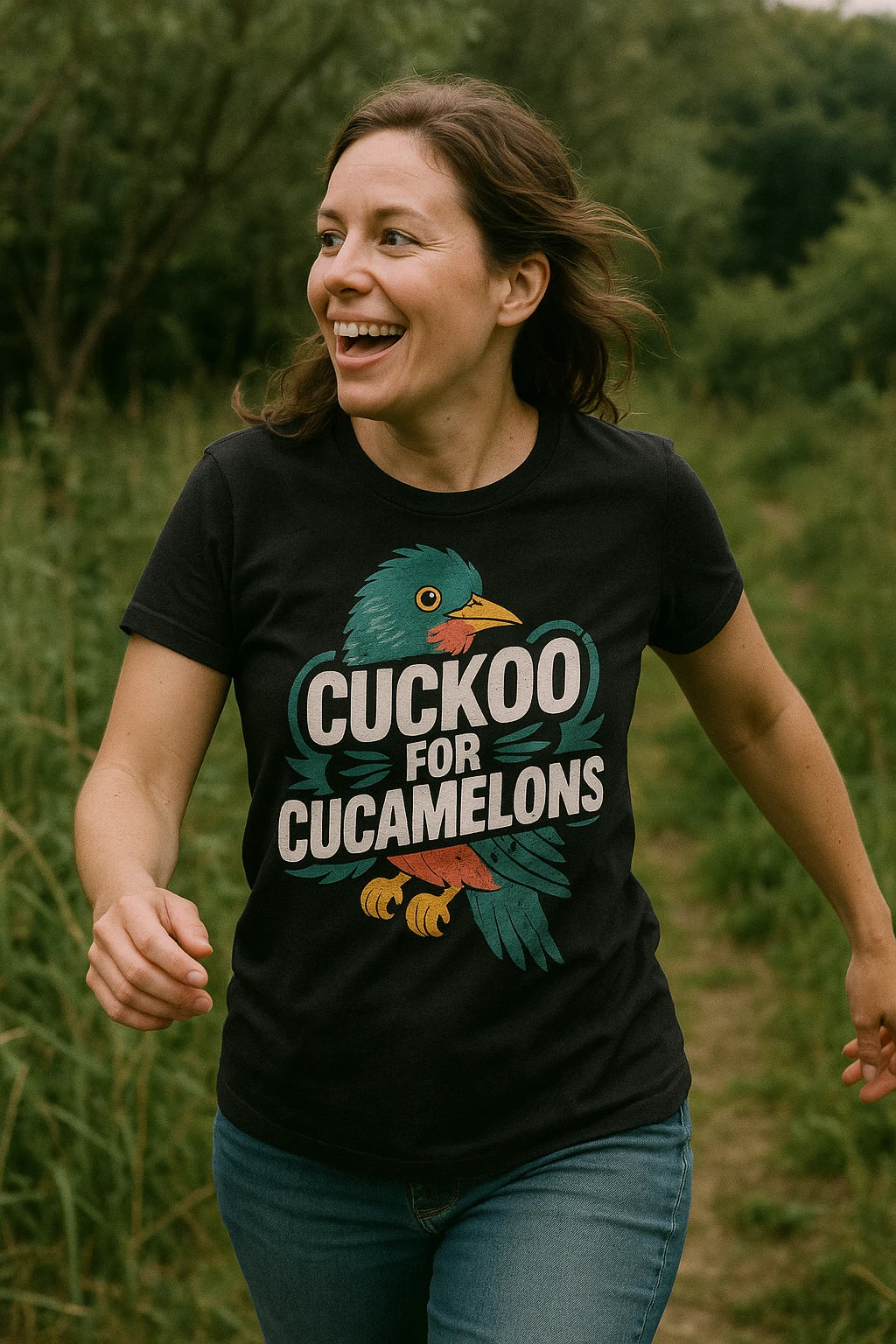 "Cuckoo for Cucamelons" black cuckoo t shirt - a birthday gift for cuckoo lover