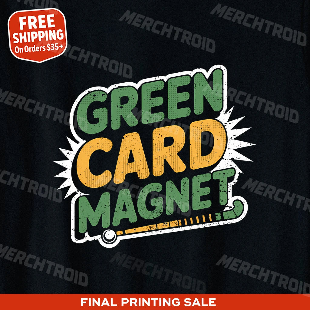 "Green Card Magnet" field hockey t shirt - product photo 10