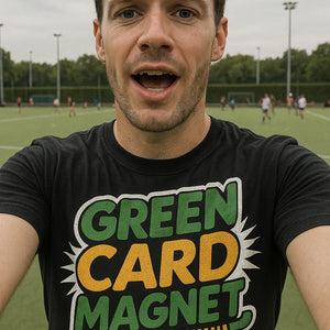 "Green Card Magnet" field hockey t shirt - product photo 7