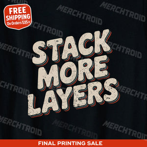 "Stack More Layers" artificial intelligence t shirt - product photo 9