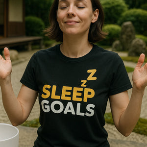 "Sleep Goals" cotton sleep shirts - product photo 6