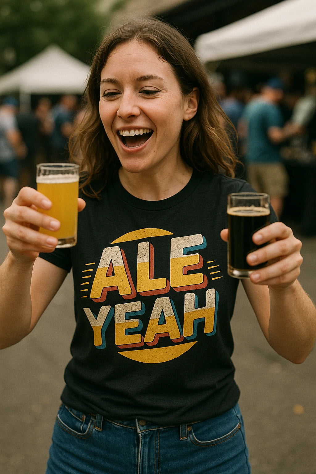 "Ale Yeah" black vintage beer shirts - also a beer lover gift ideas