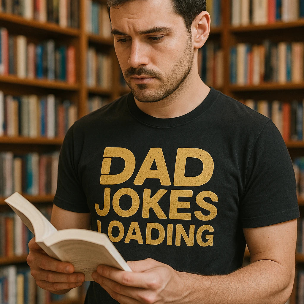 "Dad Jokes Loading" dad shirts for fathers day - product photo 8