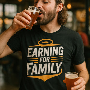 "Earning for Family" dad to be shirts - product photo 6