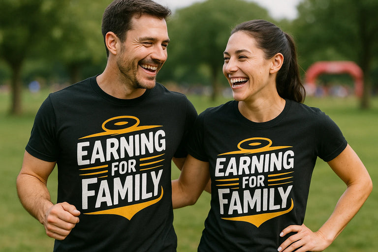 Person wearing the black dad to be shirts graphic tee - 