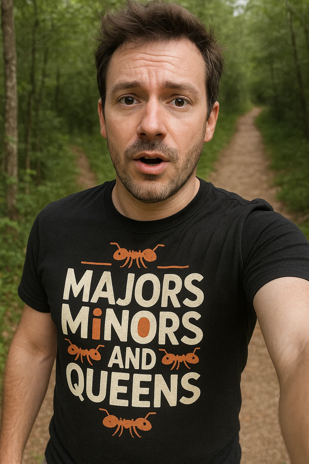 "Majors Minors and Queens" ant t shirt - product photo 7