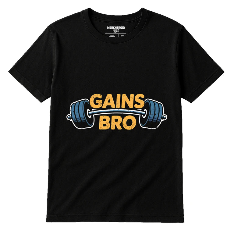 Black T Shirt Weightlifting - 