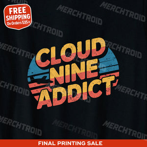 "Cloud Nine Addict" flying t shirt - product photo 9