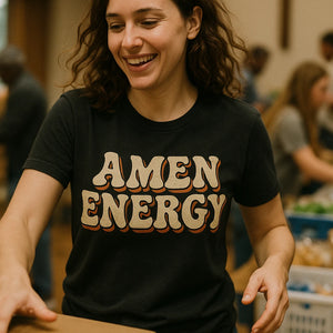 "Amen Energy" love and faith t shirts - product photo 6