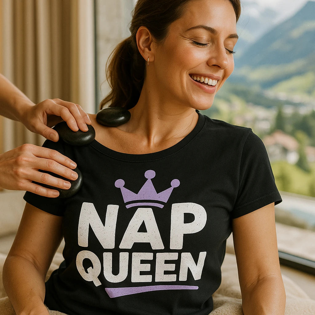 "Nap Queen" relaxing t shirt - product photo 8