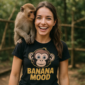 "Banana Mood" monkey t shirt - product photo 9
